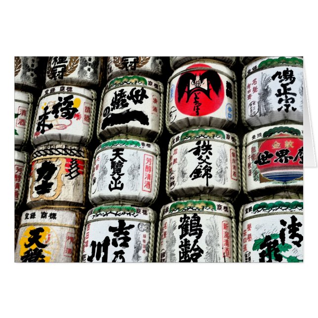 Japanse Sake Barrels (Voorkant Horizontaal)