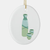 Japanse Sake Keramisch Ornament (Rechts)
