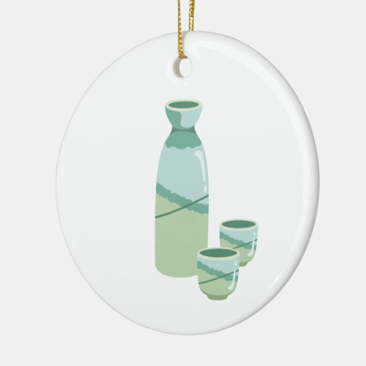 Japanse Sake Keramisch Ornament (Links)