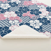 Japanse Sakura-bloemen Sherpa Deken (3/4)