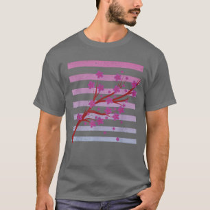 Japanse Sakura Blossom Pink Flower Vaporwave Cher T-shirt