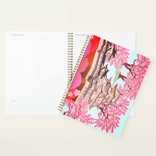 Japanse Sakura Castle Art – Cherry Blossom Spring Planner (Display)