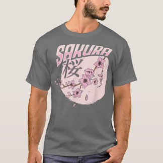 Japanse Sakura Cherry Blossom Art voor Japanse Cu T-shirt