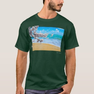 Japanse Sakura Cherry Blossom Beach T-shirt