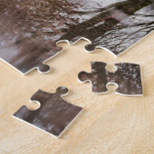 Japanse Sakura Cherry Blossom Blooming Foto Legpuzzel (Zijkant)