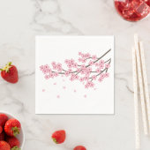 Japanse Sakura Cherry Blossom Branch Servet (Insitu)
