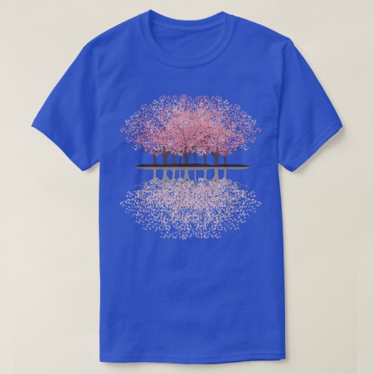 Japanse Sakura Cherry Blossom Pastel T-shirt (Design voorkant)
