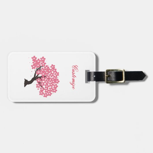 Japanse Sakura Cherry Blossom Thunder_Cove Bagagelabel (Voorkant horizontaal)