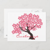 Japanse Sakura Cherry Blossom Thunder_Cove Briefkaart (Voorkant / Achterkant)