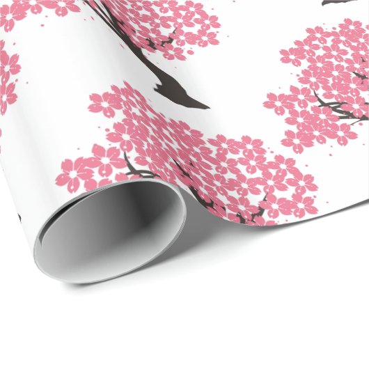 Japanse Sakura Cherry Blossom Thunder_Cove Cadeaupapier (Rol Hoek)