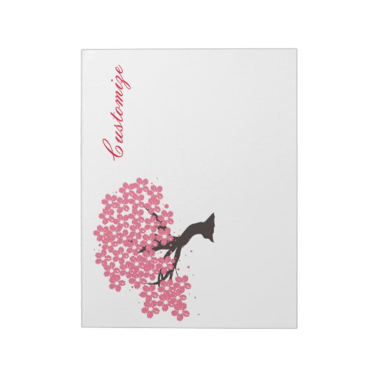 Japanse Sakura Cherry Blossom Thunder_Cove Notitieblok (Linkerzijde)
