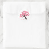 Japanse Sakura Cherry Blossom Thunder_Cove Ronde Sticker (Tas)