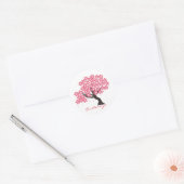 Japanse Sakura Cherry Blossom Thunder_Cove Ronde Sticker (Envelop)