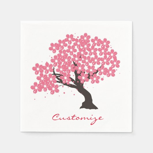 Japanse Sakura Cherry Blossom Thunder_Cove Servet (Voorkant)
