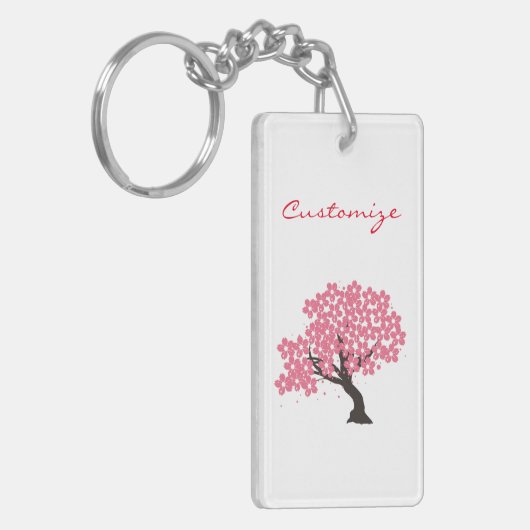 Japanse Sakura Cherry Blossom Thunder_Cove Sleutelhanger (Voorkant Links)