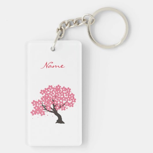 Japanse Sakura Cherry Blossom Thunder_Cove Sleutelhanger (achterkant)