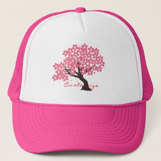 Japanse Sakura Cherry Blossom Thunder_Cove Trucker Pet (Voorkant)
