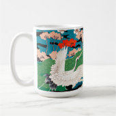 Japanse Sakura en rode kruid kranen Koffiemok (Links)