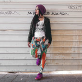  Japanse Sakura en rode kruid kranen Leggings