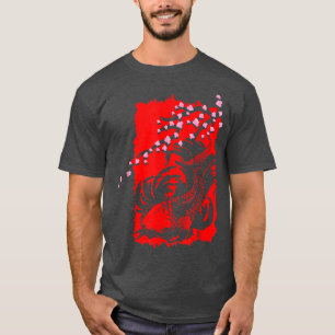 Japanse Sakura Fish Cherry Blossom Tree Japanse ku T-shirt