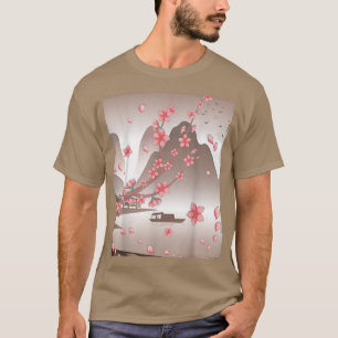 Japanse Sakura Flower Japan Mountain Floral Cherr T-shirt