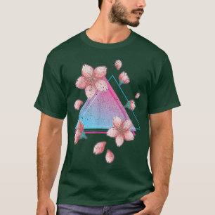 Japanse Sakura Flower Retro Art Vaporwave Cherry T-shirt