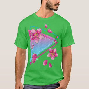 Japanse Sakura Flower Vaporwave Aesthetic Cherry  T-shirt