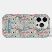 Japanse Sakura Geisha Patroon Monogram Case-Mate iPhone Case (Achterkant (horizontaal))