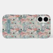 Japanse Sakura Geisha Patroon Monogram Case-Mate iPhone Case (Achterkant (horizontaal))