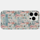 Japanse Sakura Geisha Patroon Monogram Case-Mate iPhone Case (Achterkant (horizontaal))