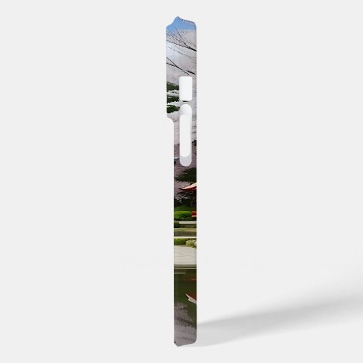 Japanse Sakura Kersenbloesem Tuin Schrijn Vijver Case-Mate iPhone Case (Achterkant / Links)