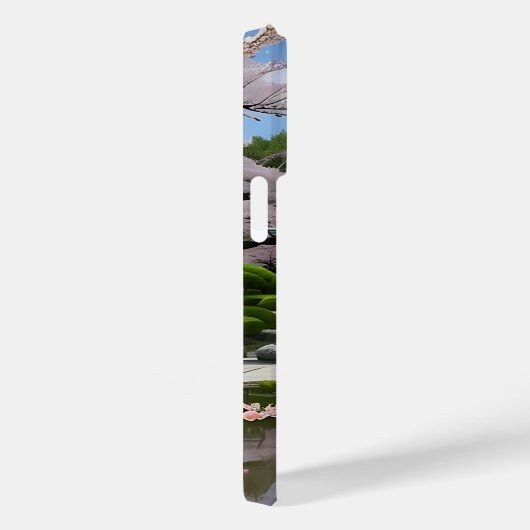 Japanse Sakura Kersenbloesem Tuin Schrijn Vijver Case-Mate iPhone Case (Achterkant / Rechts)