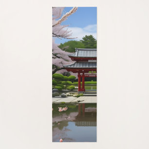 Japanse Sakura Kersenbloesem Tuin Schrijn Vijver Yogamat