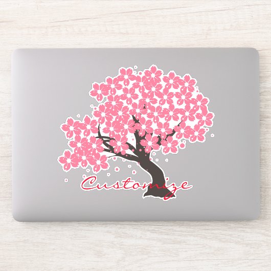 Japanse Sakura Kersenbloesems Thunder_Cove Sticker (Computer)