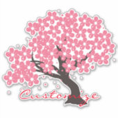 Japanse Sakura Kersenbloesems Thunder_Cove Sticker (Voorkant)