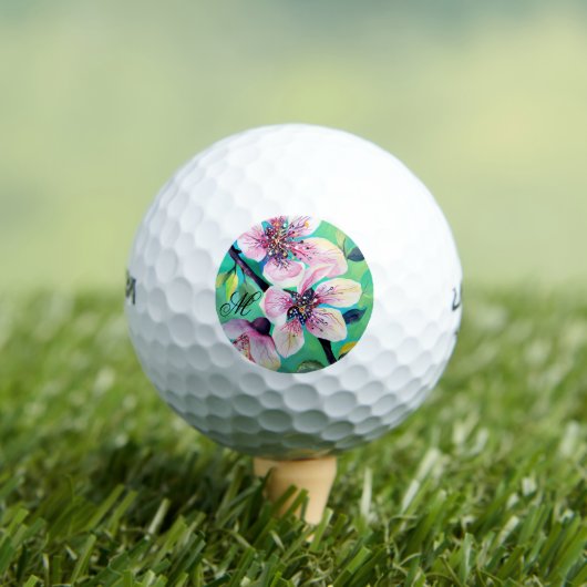 Japanse Sakura Kersenboom Bloemen Golfballen (Insitu Shirt)