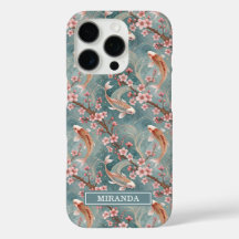 Japanse Sakura Koi Vis Patroon Monogram