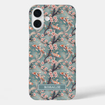 Japanse Sakura Koi Vis Print Monogram
