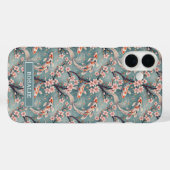 Japanse Sakura Koi Vis Print Monogram Case-Mate iPhone Case (Achterkant (horizontaal))