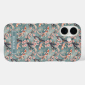 Japanse Sakura Koi Vis Print Monogram Case-Mate iPhone Case (Achterkant (horizontaal))
