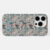 Japanse Sakura Koi Vis Print Monogram Case-Mate iPhone Case (Achterkant (horizontaal))