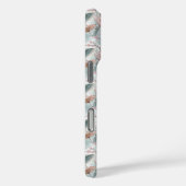 Japanse Sakura Paraplu Motief met Monogram Case-Mate iPhone Case (Achterkant / Rechts)
