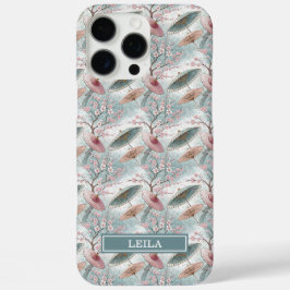 Japanse Sakura Paraplu Motief Monogram iPhone 16 Pro Max Hoesje
