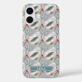 Japanse Sakura Paraplu Patroon Monogram iPhone 16 Hoesje