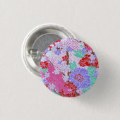 Japanse Sakura Pattern Button (Voorkant /achterkant)