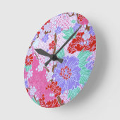 Japanse Sakura Pattern-klok Ronde Klok (Hoek)