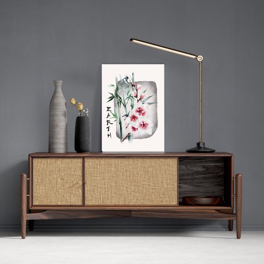 Japanse Sakura Pink Cherry Blossom Natuur Earth Poster