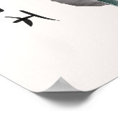 Japanse Sakura Pink Cherry Blossom Natuur Earth Poster (Hoek)