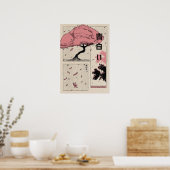 Japanse sakura poster (Keuken)