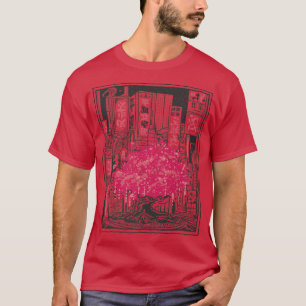 Japanse Sakura Tree City T-shirt